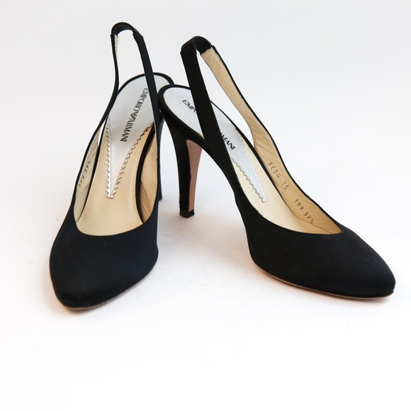 Emporio Armani Shoes - Emporio Armani Pointed Slingback Heels